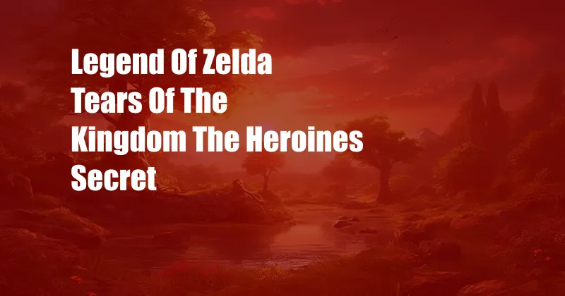 Legend Of Zelda Tears Of The Kingdom The Heroines Secret