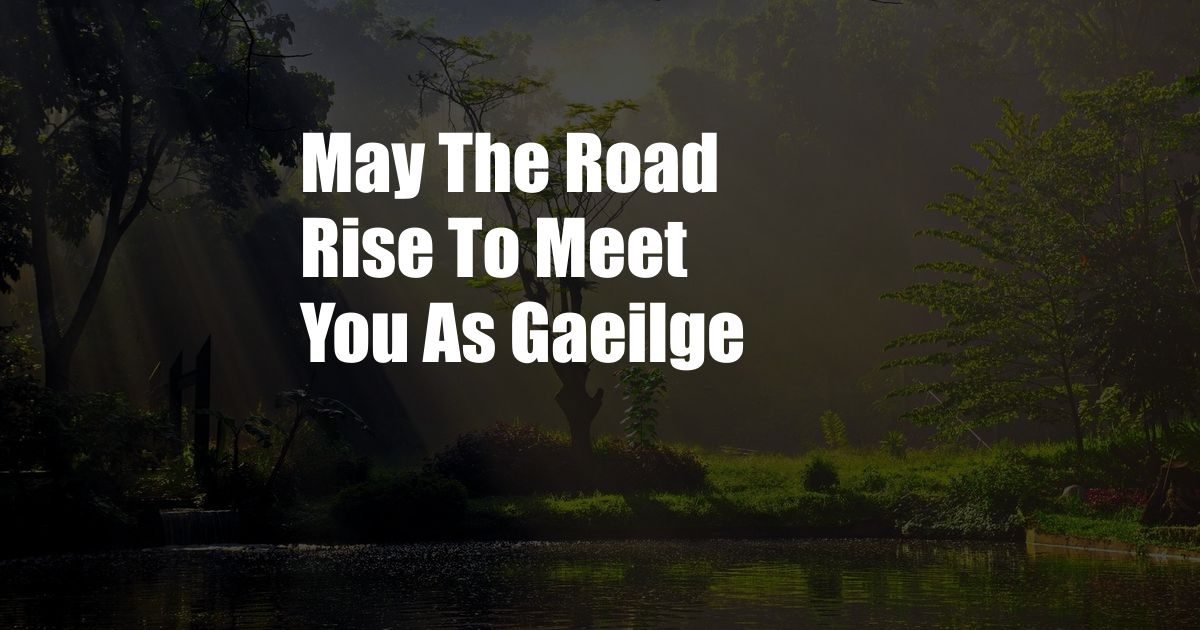May The Road Rise To Meet You As Gaeilge
