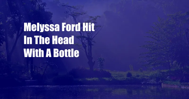 Melyssa Ford Hit In The Head With A Bottle