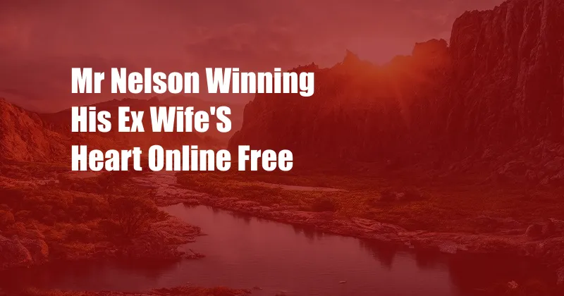 Mr Nelson Winning His Ex Wife'S Heart Online Free