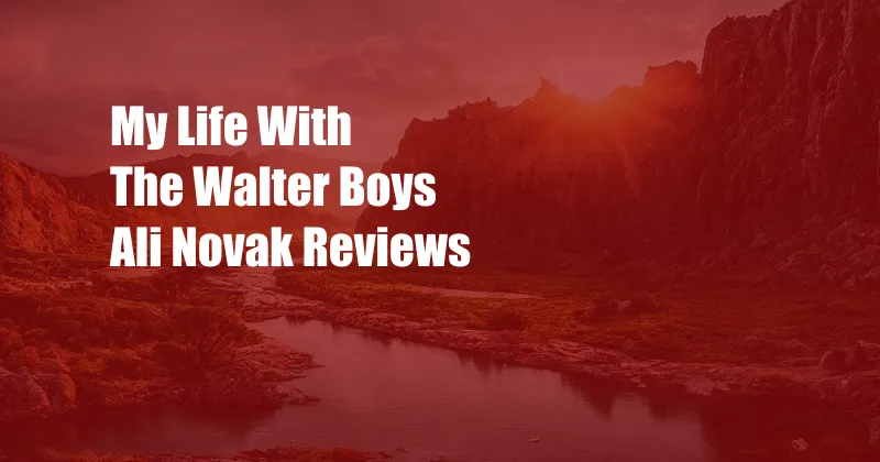 My Life With The Walter Boys Ali Novak Reviews