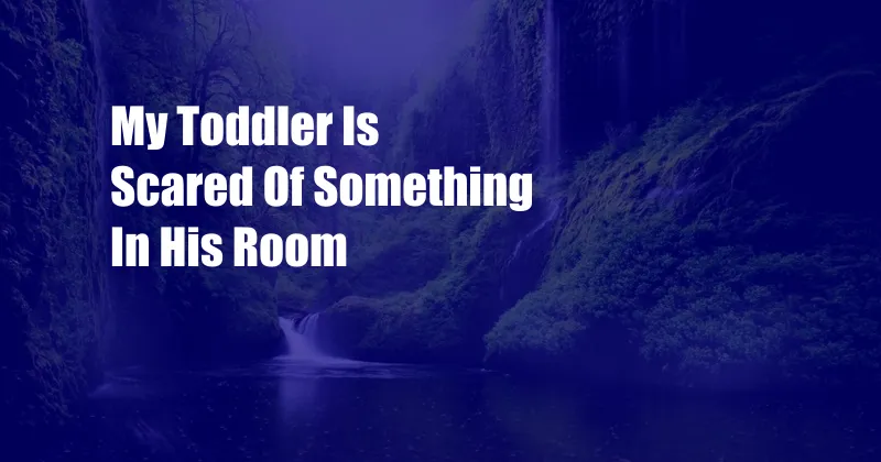 My Toddler Is Scared Of Something In His Room