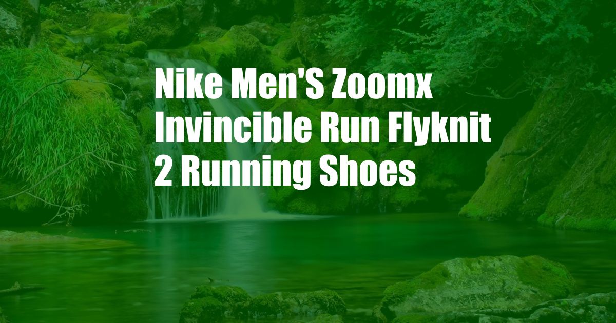 Nike Men'S Zoomx Invincible Run Flyknit 2 Running Shoes