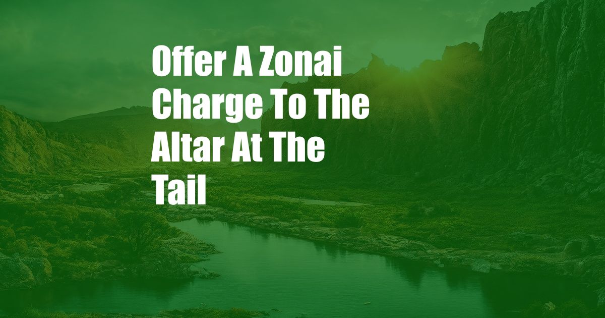 Offer A Zonai Charge To The Altar At The Tail