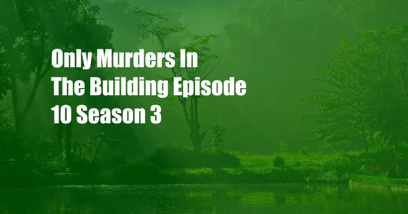 Only Murders In The Building Episode 10 Season 3