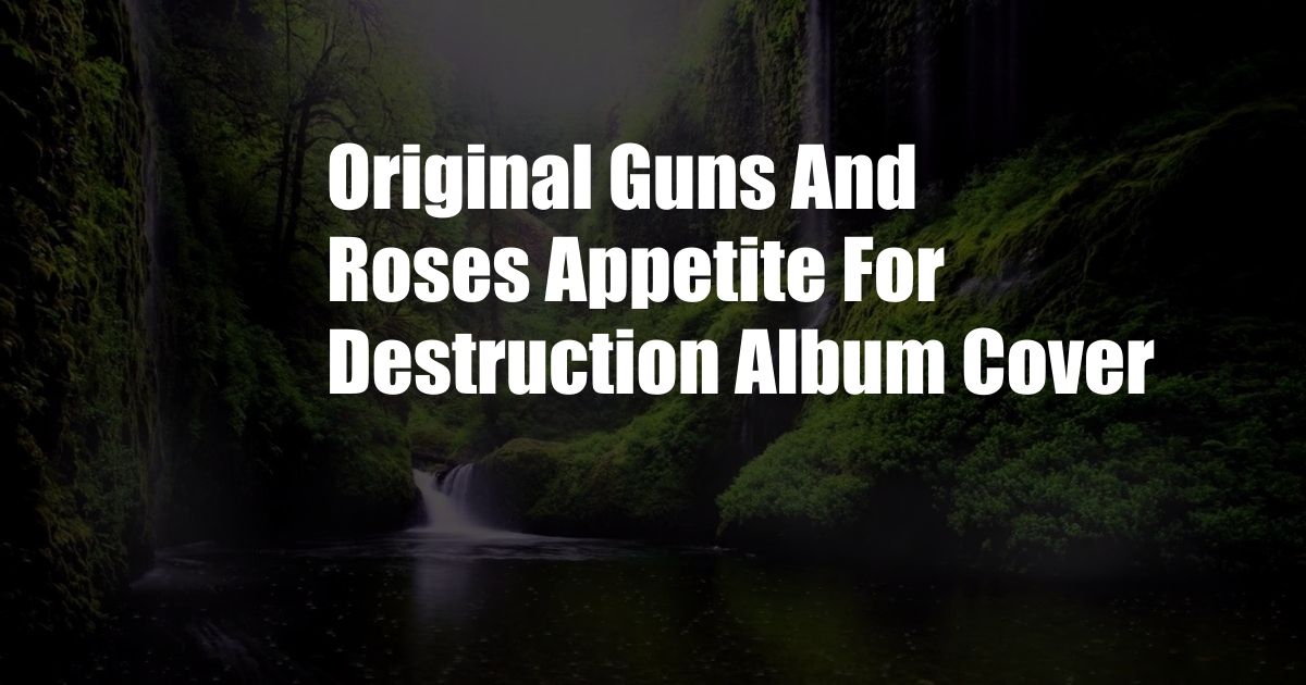 Original Guns And Roses Appetite For Destruction Album Cover
