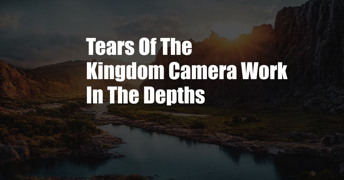 Tears Of The Kingdom Camera Work In The Depths