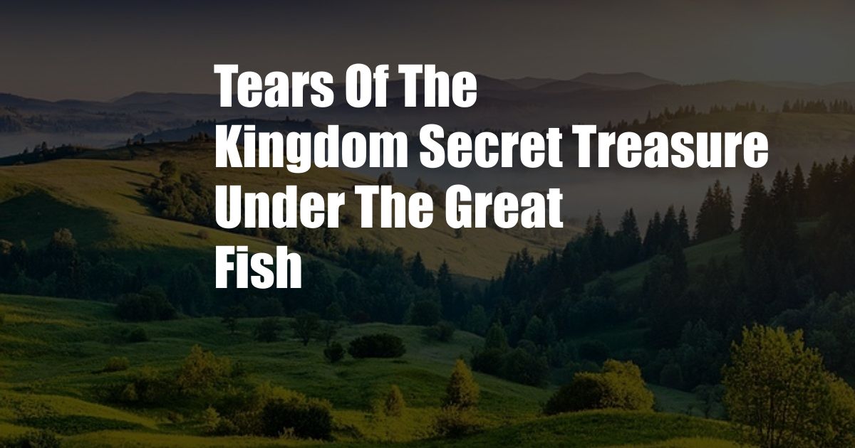 Tears Of The Kingdom Secret Treasure Under The Great Fish