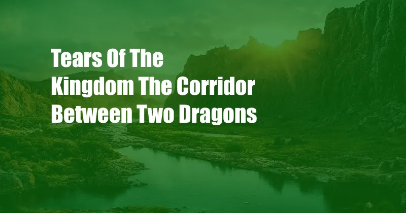 Tears Of The Kingdom The Corridor Between Two Dragons