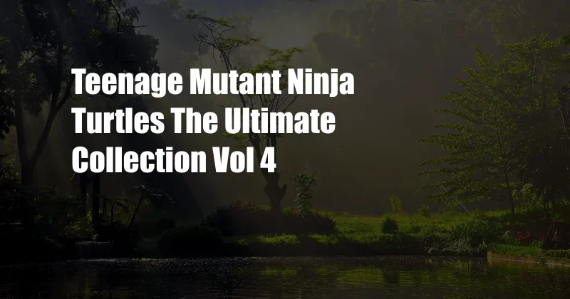 Teenage Mutant Ninja Turtles The Ultimate Collection Vol 4