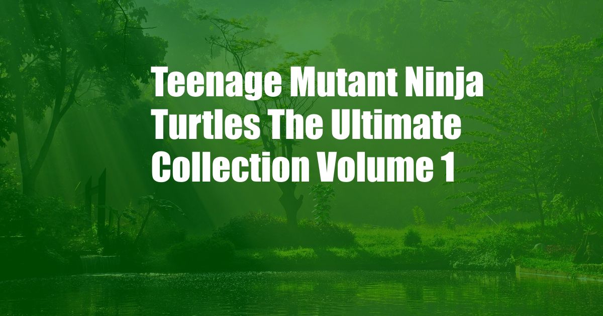 Teenage Mutant Ninja Turtles The Ultimate Collection Volume 1