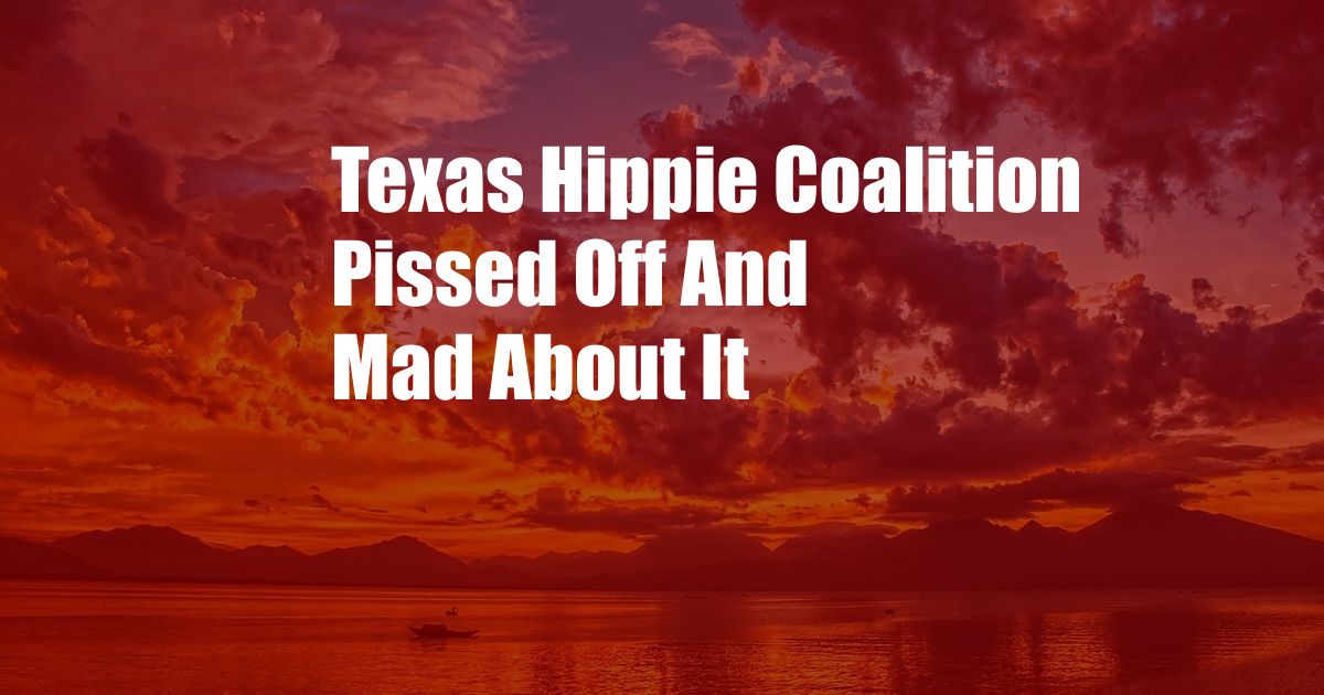 Texas Hippie Coalition Pissed Off And Mad About It