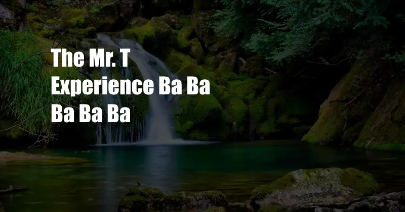 The Mr. T Experience Ba Ba Ba Ba Ba