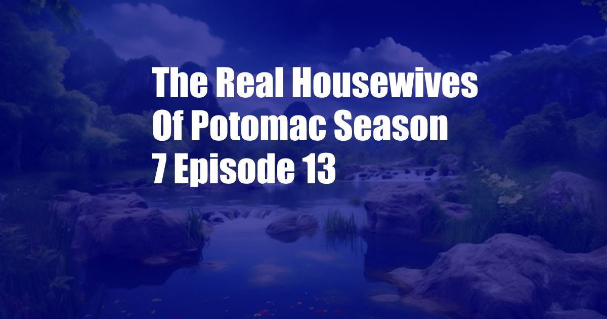 The Real Housewives Of Potomac Season 7 Episode 13