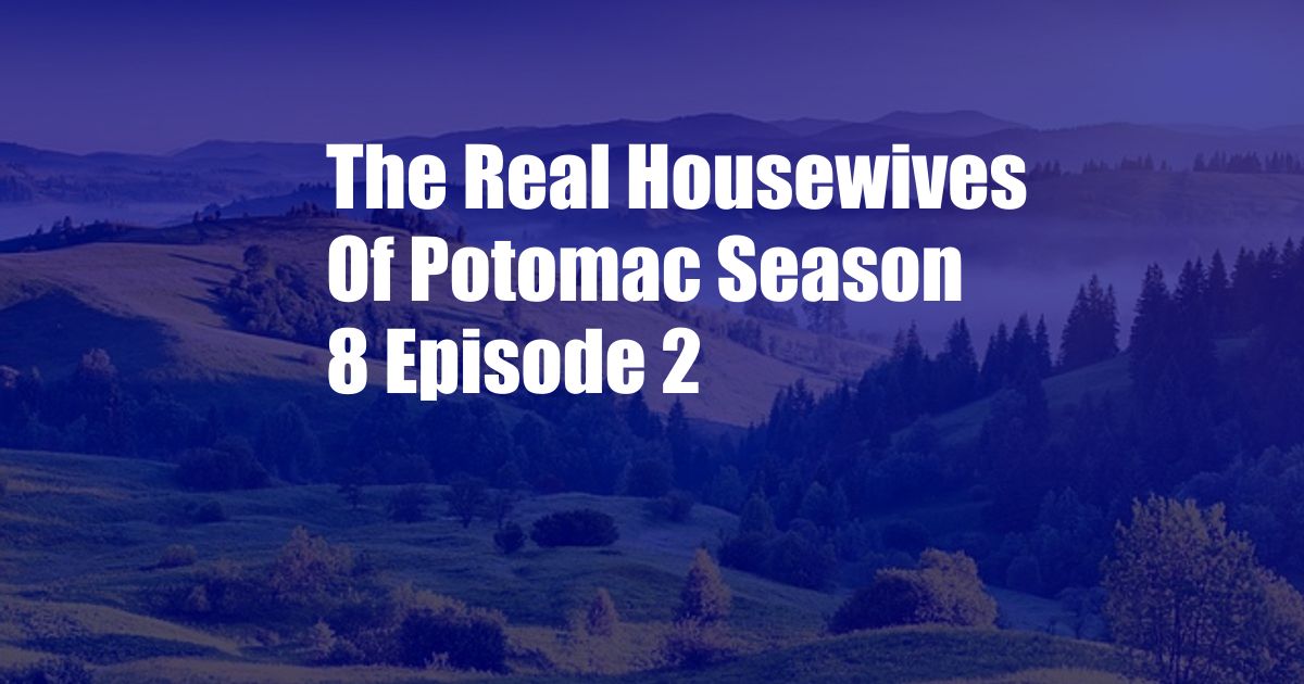 The Real Housewives Of Potomac Season 8 Episode 2