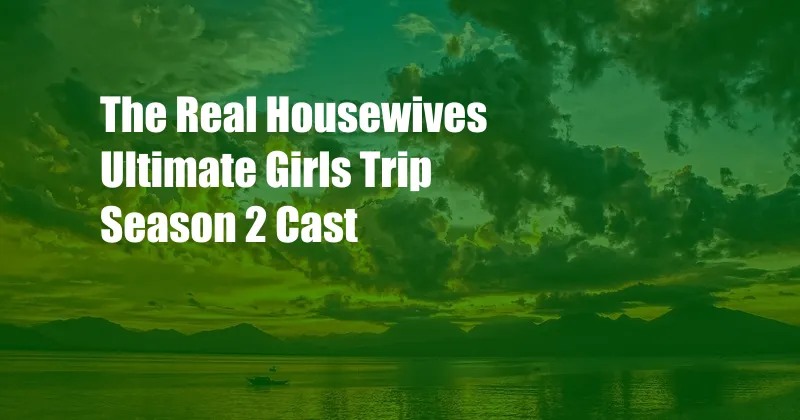 The Real Housewives Ultimate Girls Trip Season 2 Cast