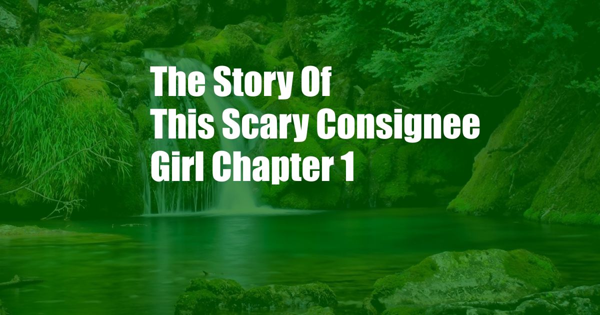 The Story Of This Scary Consignee Girl Chapter 1