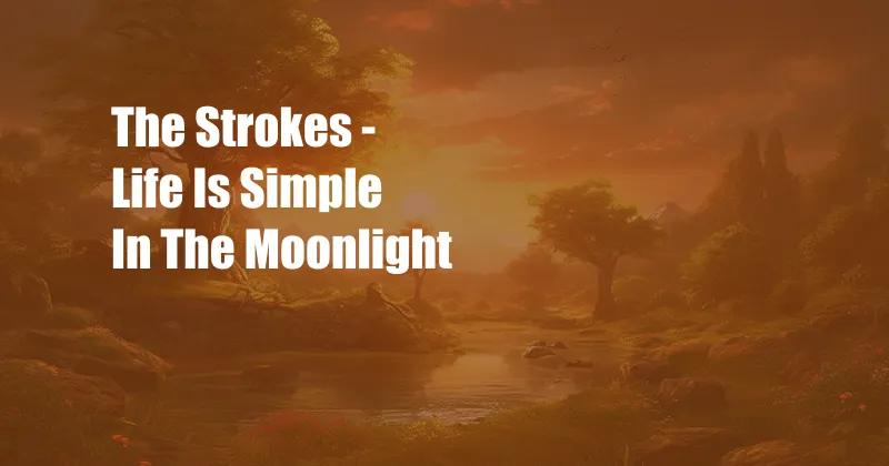 The Strokes - Life Is Simple In The Moonlight