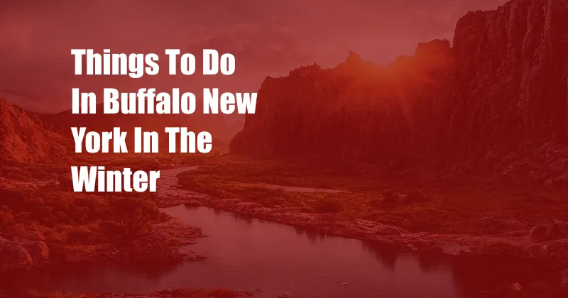 Things To Do In Buffalo New York In The Winter