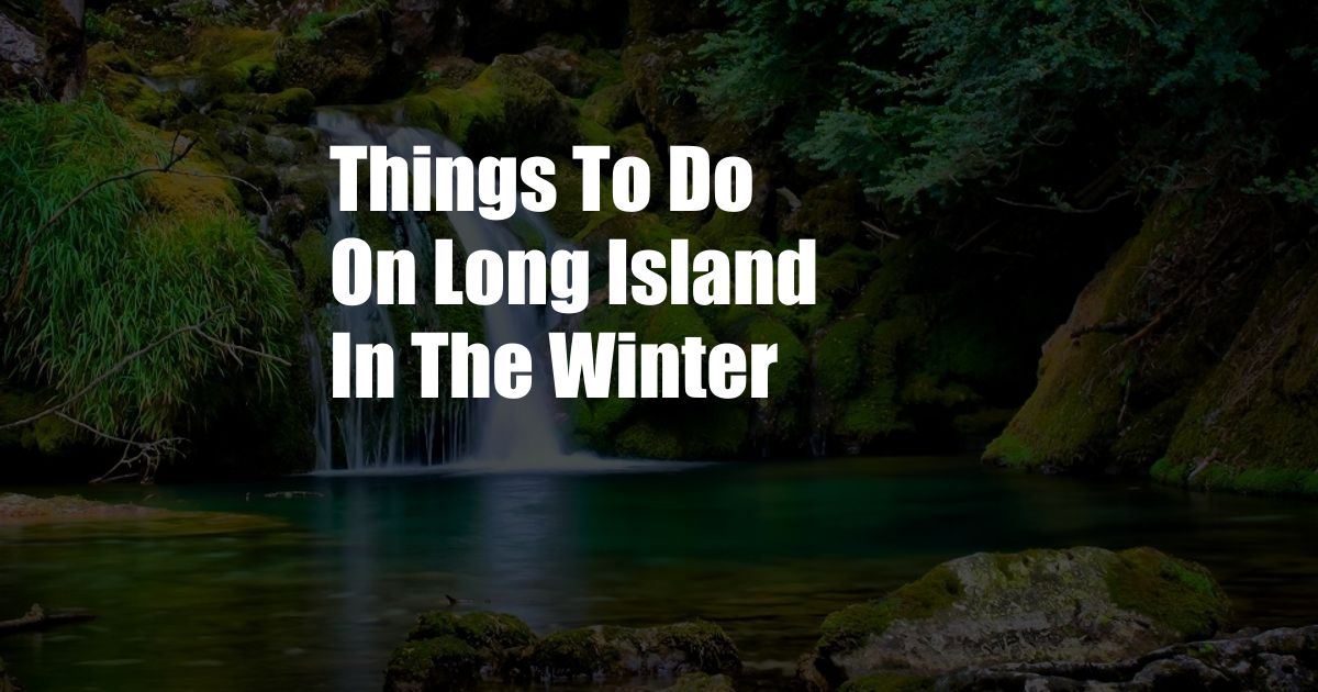 Things To Do On Long Island In The Winter