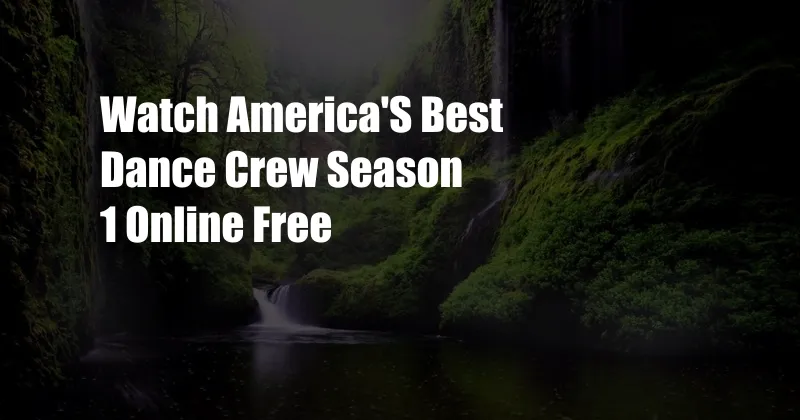 Watch America'S Best Dance Crew Season 1 Online Free