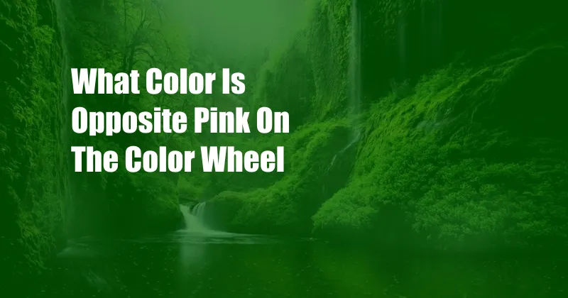 What Color Is Opposite Pink On The Color Wheel