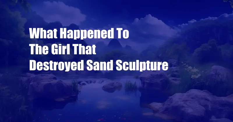 What Happened To The Girl That Destroyed Sand Sculpture