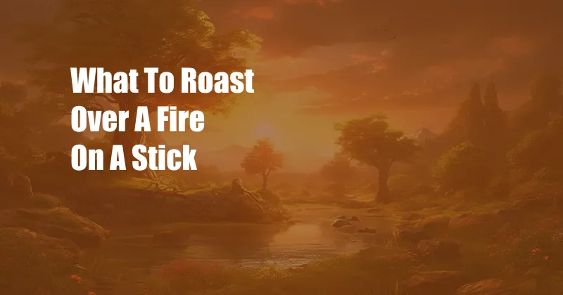 What To Roast Over A Fire On A Stick