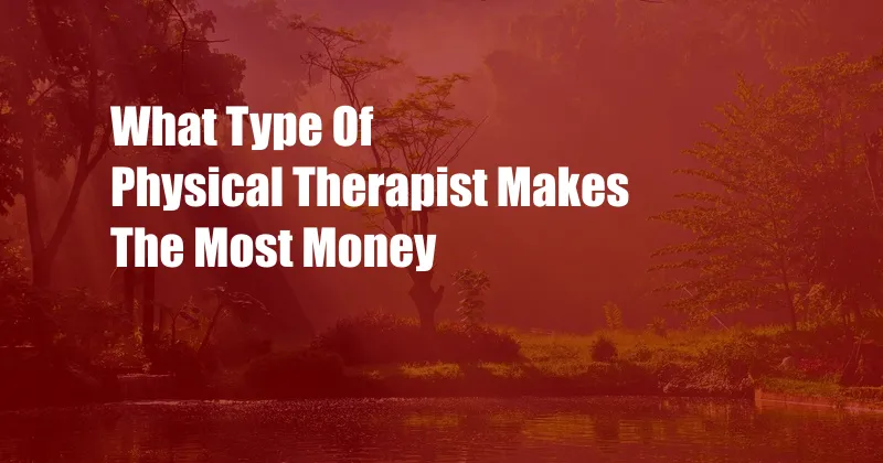 What Type Of Physical Therapist Makes The Most Money
