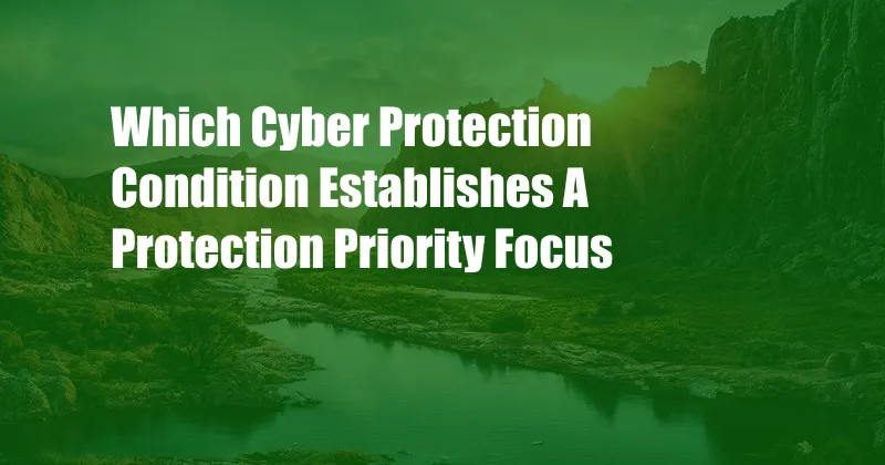 Which Cyber Protection Condition Establishes A Protection Priority Focus