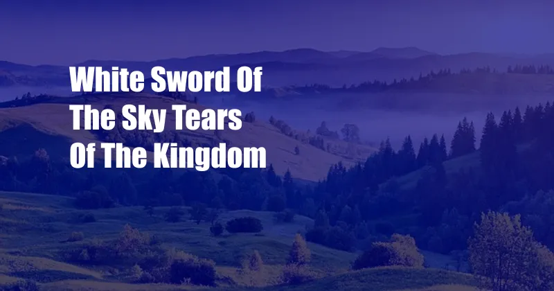 White Sword Of The Sky Tears Of The Kingdom