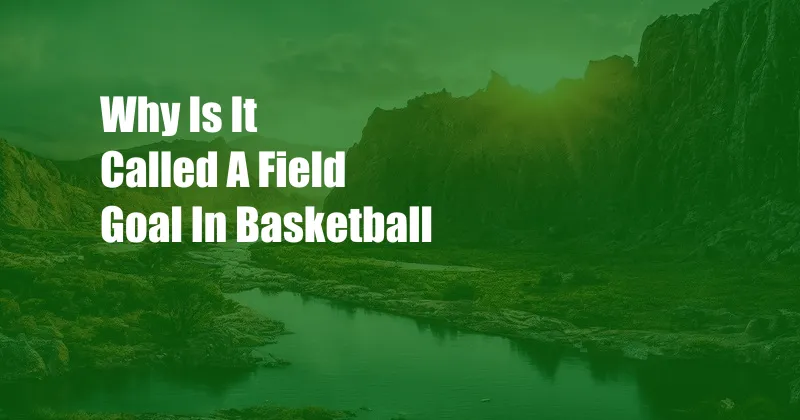 Why Is It Called A Field Goal In Basketball